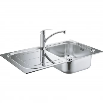 Набор: Мойка из нержавеющей стали K300 45 -S 1.0 и смеситель для кухни GROHE EUROSMART