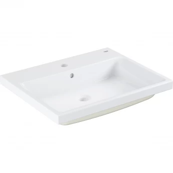 Раковина GROHE CUBE CERAMIC, полувстраиваемая 60 см, альпин-белый