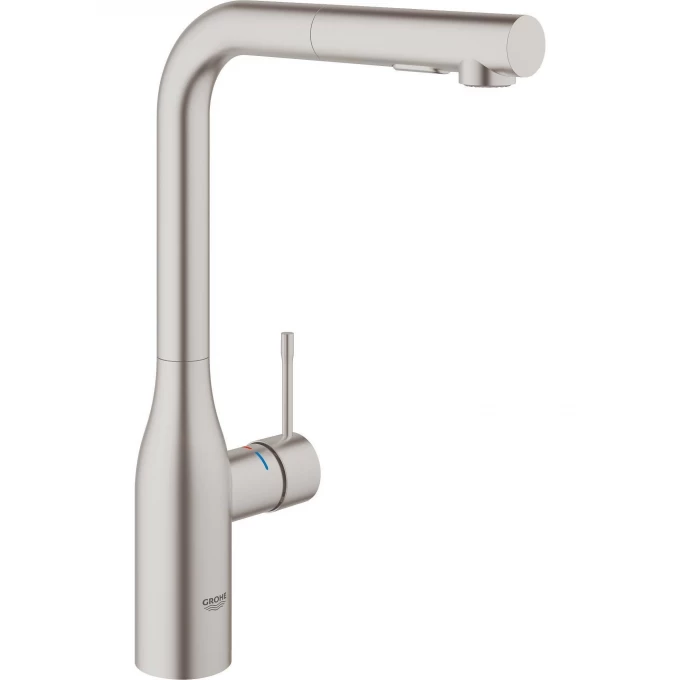 Смеситель для кухни GROHE ESSENCE+ с высоким изливом и выдвижной лейкой, суперсталь 30270DC0 Смеситель для кухни GROHE ESSENCE+ с высоким изливом и выдвижной лейкой, суперсталь 30270DC0