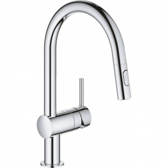 Смеситель для кухни GROHE MINTA с выдвижным изливом, хром (32321002)
