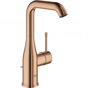 Смеситель для раковины GROHE ESSENCE NEW с донным клапаном, L-Size, теплый закат глянец