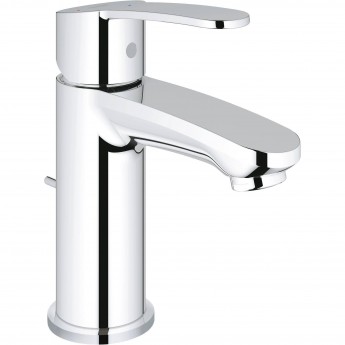 Смеситель для раковины GROHE EUROSTYLE COSMOPOLITAN с донным клапаном и энергосберегающим картриджем, уменьшенный, хром Смеситель для раковины GROHE EUROSTYLE COSMOPOLITAN с донным клапаном и энергосберегающим картриджем, уменьшенный, хром