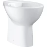 Унитаз напольный безободковый GROHE BAU CERAMIC, выпуск в пол (без сиденья), альпин-белый () 39431000