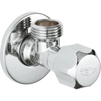 Вентиль угловой GROHE 1/2″-1/2″ для подключения смесителей, хром